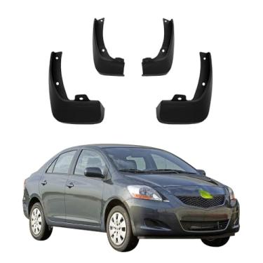 Imagem de 4 Pces Para-Lamas para Automóveis, Protetor de Lama Resistente do Respingo Plástico de Proteção Reforçada compatível com Toyota Yaris Sedan Vios Limo Belta 2007 2008 2009 2010 2011 2012 2013