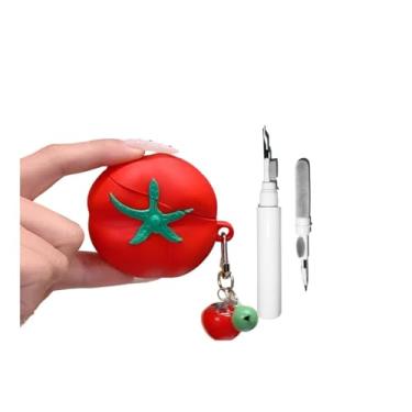 Imagem de [3 em 1] Capa fofa SKPY compatível com Airpods Pro 3 com chaveiro, kit de caneta de limpeza com desenho 3D de animais e gatos, capa protetora à prova de choque para mulheres e homens