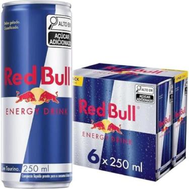 Imagem de Kit 6 Energético Red Bull Energy Drink 250ml Cada