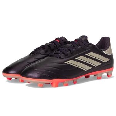 Imagem de adidas Tênis infantil unissex Copa Pure Ii Club Flexível, Aurora Black/Platin Metallic/Turbo, 11 Little Kid