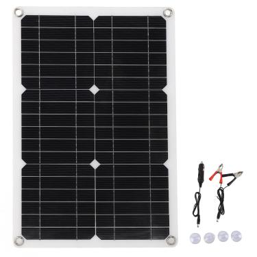Imagem de 18V 20W Painel solar portátil portátil Monocristalino semi -flexível Painel de carga solar à prova d'água para iate VEÍCULO RV