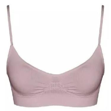 Imagem de Kit com 2 Tops em Microfibra Sem Costura Lupo - Ref. 41100, G, Nude