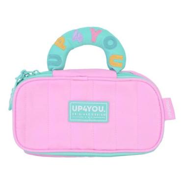 Imagem de Estojo Box Necessáire com Alça Rosa UP4YOU EI41725UP Lançamento 2026