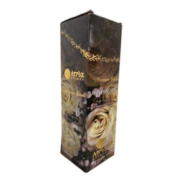 Imagem de Incenso Rosa Branca Atria 0% Carvão 25 Caixas Com 8 Varetas