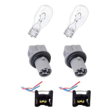Imagem de 2 Soquete+ 2 Conector+ 2 Lâmpada T10 Vw Constellation 93-17 - DPAULA