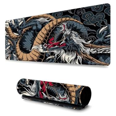 Imagem de Mouse Pad Gamer Profissional Confortável Antiderrapante Escritório e Games 90x40cm Diversas Estampas Dragão (Dragao | 14)