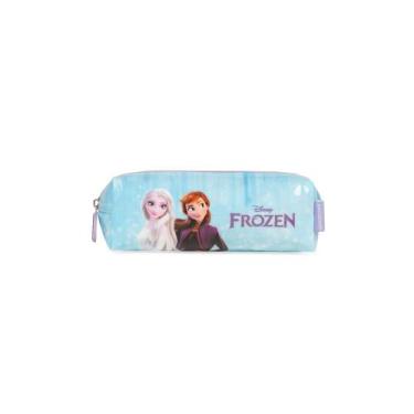 Imagem de Estojo Escolar Feminino Pequeno Frozen Elsa e Anna - Bagaggio, U