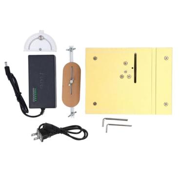 Imagem de Hilitand Serra de Mesa Pequena, Motor Portátil de 96 W, Ferramenta de Corte de Precisão Com Altura de Lâmina Ajustável para Amadores, Profissionais, Carpintaria, Plástico, (Plugue dos EUA)