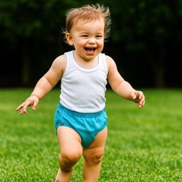 Imagem de Tapa fralda bebe menino Shorts Roupa cueca liso com botão colorido alg