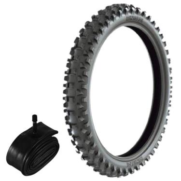 Imagem de Kit Pneu Dt 180 Ktm Klx Trilha Cross 80/100-21 51m Rs47 Rinaldi + Camara