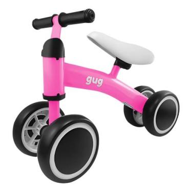 Imagem de Bicicleta Andador De Equilíbrio Infantil Até 20kg Rosa 1039 - Gug