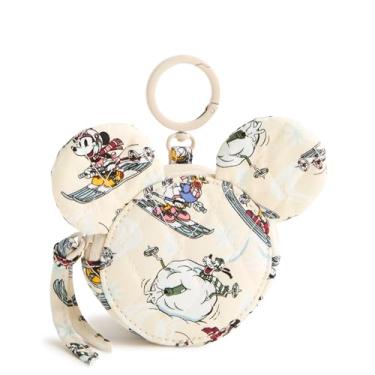 Imagem de Vera Bradley Bolsa com zíper Disney Mouse de algodão premium, esqui alpino, Mickey e amigos