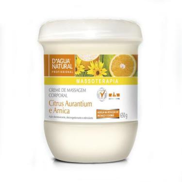 Imagem de Creme de Massagem Citrus Aurantium e Arnica 650g DÁgua Natural - DAGUA