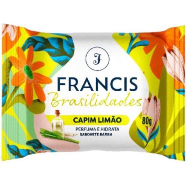 Imagem de Sabonete Francis Perfumado Capim Limão 80g  Frescor Herbal, Espuma Del