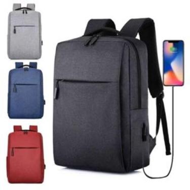 Imagem de Mochila Impermeável Multifuncional Antifurto Unissex Viagem Com Carreg