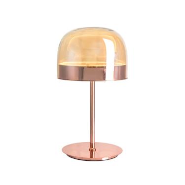 Imagem de Luminária de Mesa Abajur Rose Gold 43cm Led 20W 3000K Bivolt DS8217 Delis