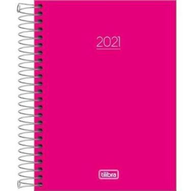 Imagem de Agenda Diária Pepper Rosa Capa Dura 117x164mm - 160 Folhas - Tilibra