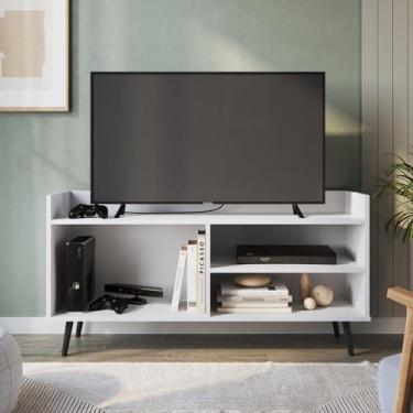 Imagem de Rack Retro para Tv 50 Polegadas com 2 Prateleira Sala - Plasmóbile