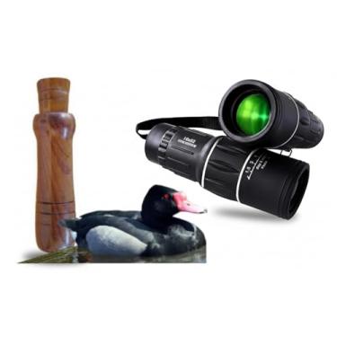 Imagem de Apito De Madeira Marrecao Modelo 33 + Luneta Observação de Pássaros