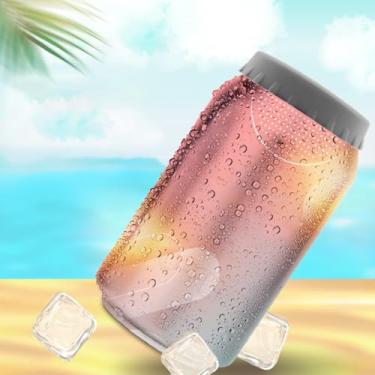 Imagem de Tampa de silicone à prova de vazamento - tampa de lata de cerveja e refrigerante com vedação macia, 1 pacote, cinza