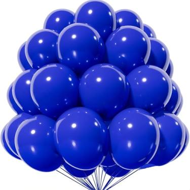 Imagem de Pacote com 20 balões de látex azul marinho de 30,5 cm para aniversário, casamento, chá de bebê, formatura, revelação de gênero de noivado, aniversário, Natal, decorações de festas de fim de ano