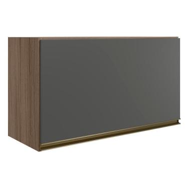 Imagem de Armario Aereo Basc Mdf 60 Cm Kali 16337 Carvalho Toq Chumbo Nicioli Carvalho Toq Chumbo