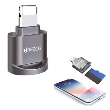 Imagem de Leitor de Cartão microSD HREBOS para Dispositivos Lightning