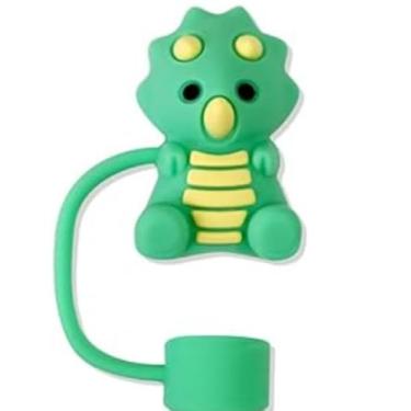 Imagem de Tampa de palha verde para copo Stanley, tampas de palha de silicone de grau alimentício para copos Stanley de 30 e 1,134 g, pontas de canudo reutilizáveis à prova de poeira para canudos de 10 mm (0,4