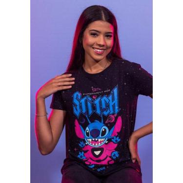 Imagem de Camiseta Disney Stitch Out Of This World - Piticas, 12, Preto, Feminin
