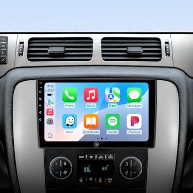 Imagem de Rádio estéreo de carro de 10,2 polegadas para Chevy Silverado 2007-2013 GMC Sierra Yukon Chevrolet Buick Enclave Upgrade 5G WiFi 2+64G sem fio Carplay/Android Auto/GPS/Bluetooth/FM Radio/1080P SWC