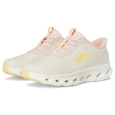 Imagem de Skechers Go Walk Glide Step 2.0 Maria Tênis feminino sem cadarço, Natural/rosa, 43