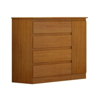 Imagem de Cômoda 045 Com Sapateira 4 Gavetas Com 1 Porta 045 Valverde Moveis Cinamomo