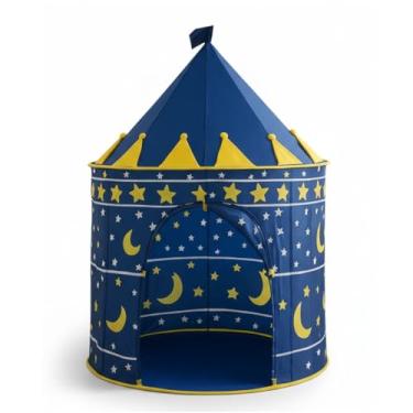 Imagem de Barraca Infantil Castelo, Azul, Espaço Amplo e Leve, para Crianças, Tenda de Brincar Portátil