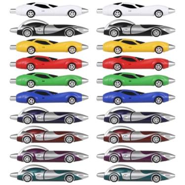 Imagem de 20 canetas de carro com tema de corrida, canetas de brinquedo exclusivas para artigos de papelaria e presentes