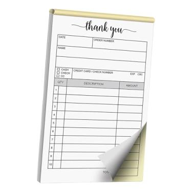 Imagem de oshhni de Recibos de Agradecimento, de Pedidos de, Recibo de, Prático, Profissional, 2 Vias, Sem Carbono, para Pequenas