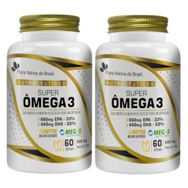 Imagem de KIT 2X MEG-3 Super Ômega 3 1000mg 60 softgels - Flora Nativa