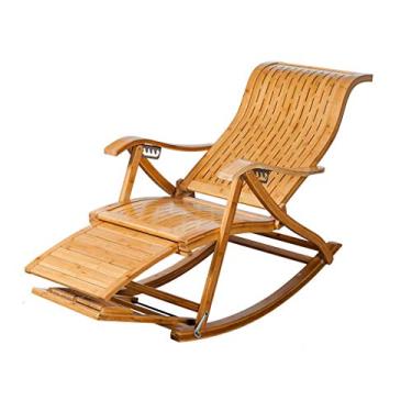 Imagem de HYUIO Cadeira reclinável dobrável, cadeira de balanço com apoios de braços, cadeira de encosto, quarto, sala de estar, varanda, jardim reclinável reclinável ao ar livre