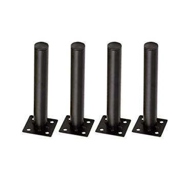 Imagem de ZJYWMM 4 peças de pernas de armário de TV, pernas de móveis, pés de suporte de sofá pés modernos de armário de metal pernas de mesa para cadeira de mesa de cozinha perna de substituição de sofá (17 cm