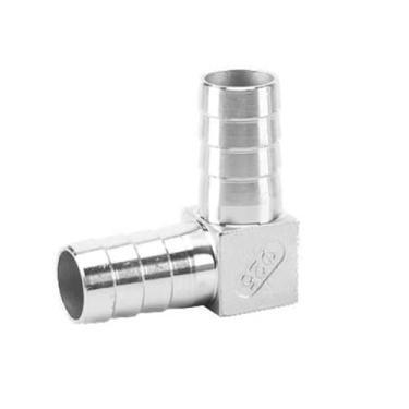 Imagem de Mangueira Barb 304 Aço Inoxidável Mangueira Cauda Barb Conectores 6 mm 8 mm 10 mm 12 mm T Tipo Y Encaixe de Tubulação Pagoda Cauda Barb Conector OROAOBOMT (L cotovelo, 50 mm)