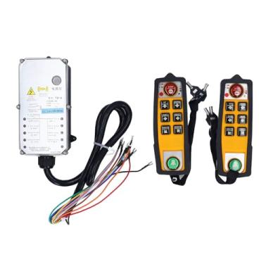 Imagem de SUNGOOYUE Kit de Controle Remoto de Guindaste Industrial Sem Fio de Nível Comercial, Transmissor de Talha Elétrica à Prova de Chuva para Correias Transportadoras, Início do Gerador - YU 6