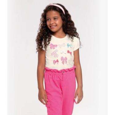 Imagem de Blusa Infantil Feminina Laços Trick Nick Bege-Feminino