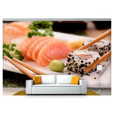 Imagem de Papel De Parede Rodízio Japonês Sashimi 3D Al190 - Você Decora