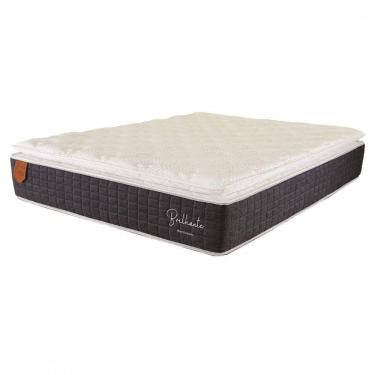 Imagem de Colchão King Brilhante 193x203x30cm Mola Ensacada Prorelax Grafite Com Branco