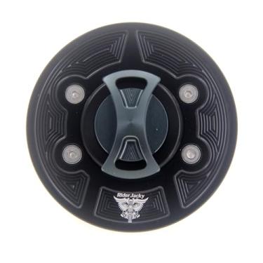 Imagem de Riderjacky Tampa do tanque de combustível de motocicleta Keyless para BMW F800R 2005-2014, F800S 2005-2010, F800ST 2005-2012, K1600GT K1600GTL 2010-2012, R1200GS 2008-2012, R12000 GS Adventure