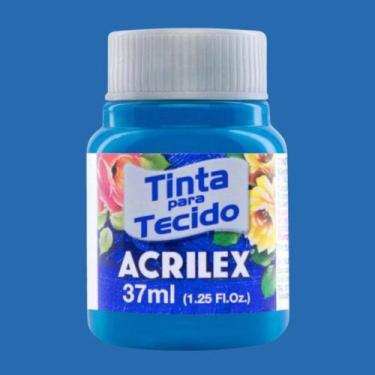 Imagem de Tinta para Tecido Fosca 37ml Acrilex - Cores Frias - 04140, AZUL CERUL