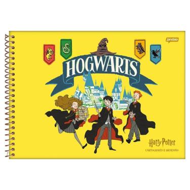 Imagem de Caderno Espiral Cartografia E Desenho 96 Folhas Harry Potter Jandaia Estampa 2