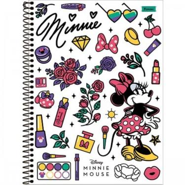 Imagem de Caderno Espiral Capa Dura Universitário Minnie Mouse 80 Folhas 1 Matéria Foroni Estampa 3