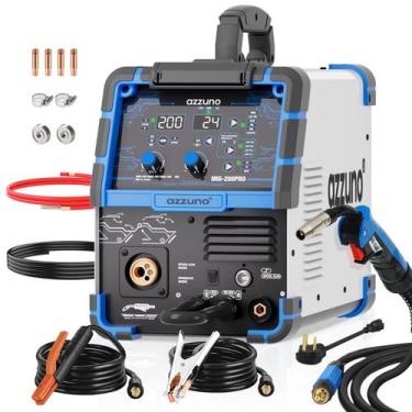 Imagem de Soldador AZZUNO MIG-200PRO 110V/220V, 200A Multiprocesso 8 em 1