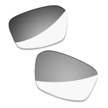 Imagem de LenzProse Lentes de reposição polarizadas de 1,5 mm para óculos de sol Oakley Siphon OO9429 64 mm, antiarranhões | Ajuste perfeito, Claro a preto fotocromático não polarizado - 1,5 mm, 64mm