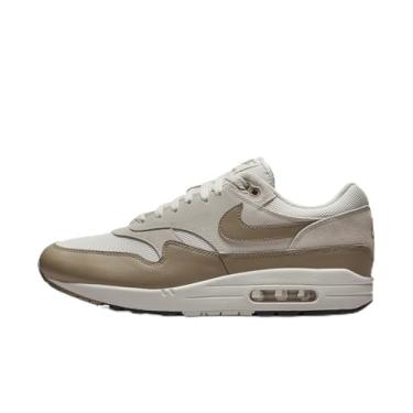 Imagem de Nike Tênis masculino Air Max 1 Essential (FZ5808-001, branco/platina pura/preto/ouro universitário), Phantom/Khaki-lt Orewood Brn-preto, 43